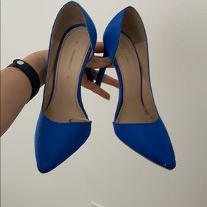 Electric blue heels